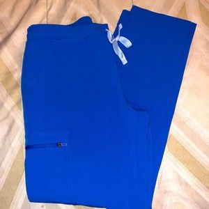 Figs Royal Blue Yola scrub pants